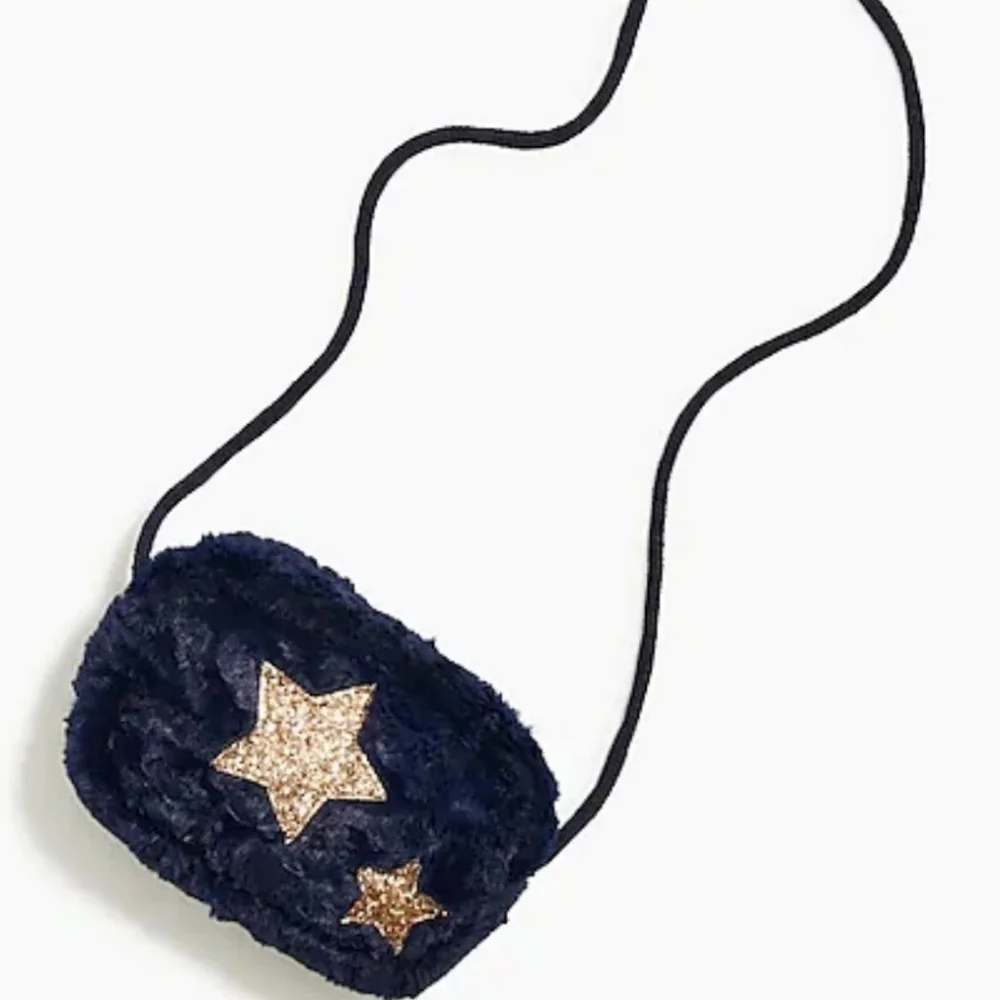 J. Crew Crewcuts Girls' Faux-fur Glitter Star Bag NWT